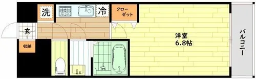 Quintet JOTONOE (旧 サムティ城東野江レジデンス)【13階】の間取り