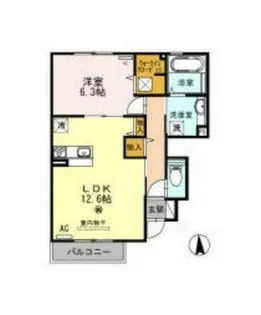 プリムローズ【1階】の間取り