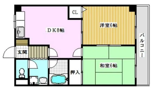 VIVIDCASTLE【103号室】の間取り