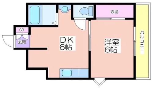 プレアール新北島【101号室】の間取り