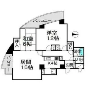 ライオンズステーションプラザ琴似【8階】の間取り