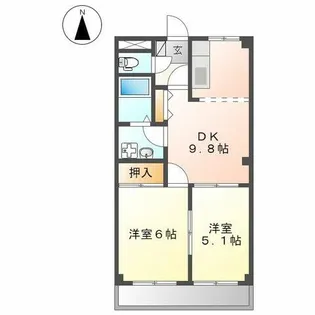 エクレール【1階】の間取り