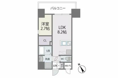 MODERN PALAZZO 博多駅東【601号室】の間取り