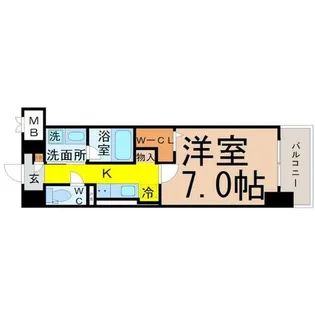 グランツェ名駅太閤通【9階】の間取り