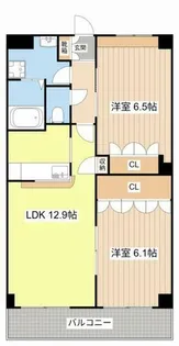 エル・アールK【205号室】の間取り