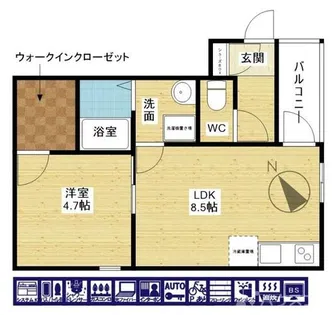 J-BRIGHT出来島【2階】の間取り