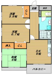 メゾン神港【5階】の間取り
