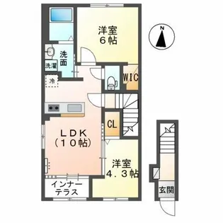 ゴールドリーフ【2階】の間取り