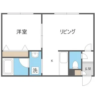 リーフコート二十四軒【3階】の間取り