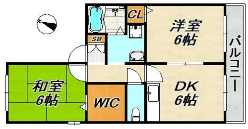 カーサビアンカ【1階】の間取り