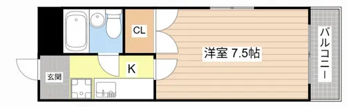 リバティヒルヤグラ【201号室】の間取り