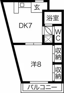 アベニュー22【8階】の間取り