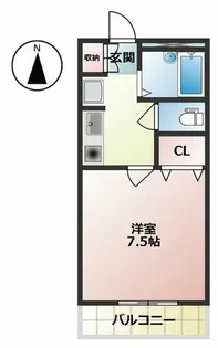 アーバンハイツ城北【201号室】の間取り