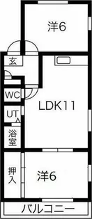 グリーズ本陣【3階】の間取り