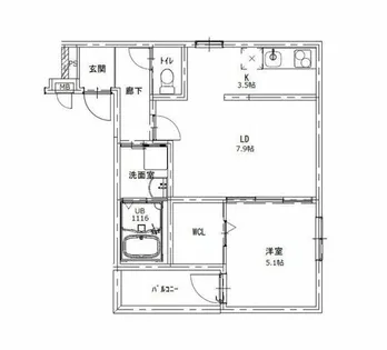 フジパレス武庫之荘駅北Ⅰ番館【3階】の間取り