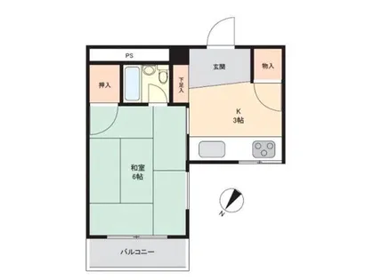 扇レジデンス【304号室】の間取り