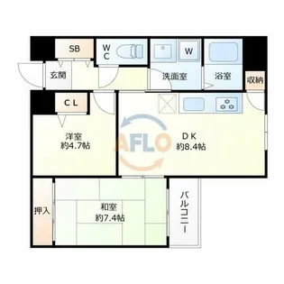 モンテ・エスパーニャ【4階】の間取り