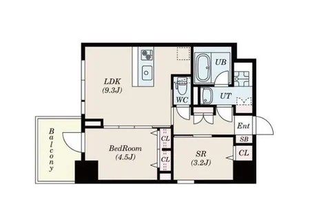 S-RESIDENCE福島diverse【604号室】の間取り