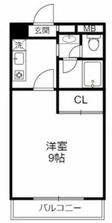 セルサス大道壱番館【409号室】の間取り