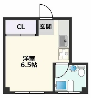 ソレイユ関大前【4階】の間取り