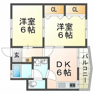 プラザハイツ【102号室】の間取り