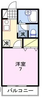 ハイツ緑苑【1階】の間取り