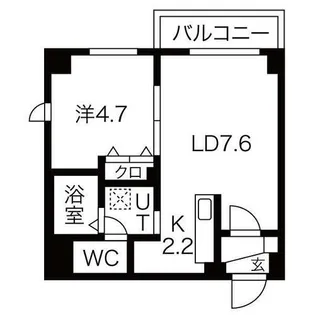 GARE89(ガレハチキュウ)【6階】の間取り