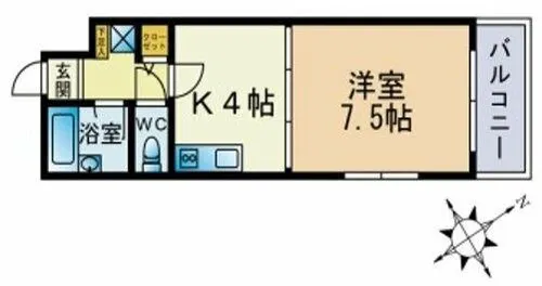 ルアディッソ福岡【1006号室】の間取り