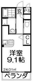 シャンテー中宮3【5階】の間取り