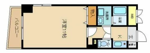サンシャイン西梅田【3階】の間取り