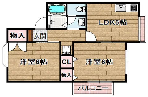 中屋一号館【2階】の間取り