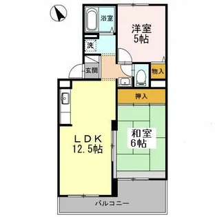 ヴァンベールしののめ B棟【203号室】の間取り