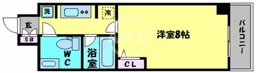 GranPino立売堀【8階】の間取り