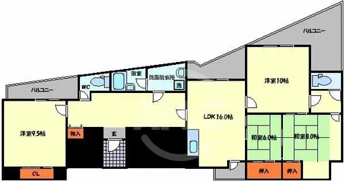 ノアーズアーク緑橋【5階】の間取り