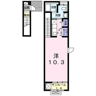 カーサ摩耶2【2階】の間取り