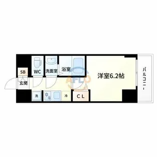 プレサンス塚本アクミリオン【15階】の間取り