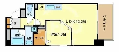 M.hills西本町【6階】の間取り