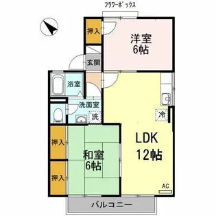 セジュール翔【2階】の間取り