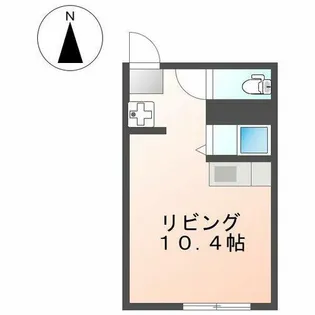 プラザワン【3B号室】の間取り