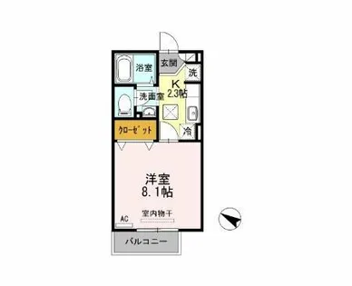 ラプンツェル【101号室】の間取り