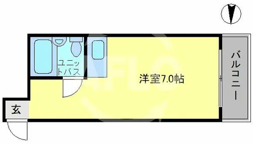 ラパンジール阿波座Ⅱ【1階】の間取り