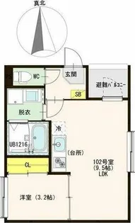 ハーモニーテラス八番Ⅲ【1階】の間取り