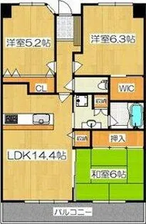 サーパス堀田【11階】の間取り