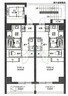 reA.first【8階】の間取り