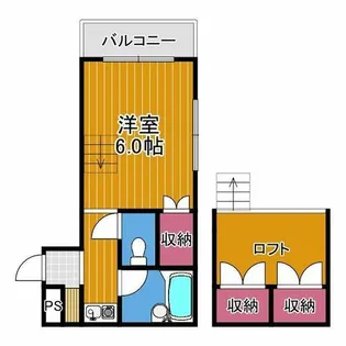 アプティ2番館【4階】の間取り