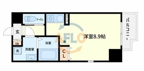 ボナールIZUMI【5階】の間取り