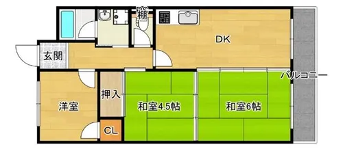 第1パールマンション【5階】の間取り