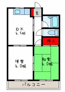 シャトーバーデンバーデン【4階】の間取り