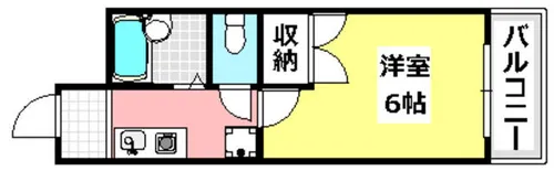 末広15番館【207号室】の間取り