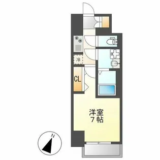 S-RESIDENCE金山三丁目【1301号室】の間取り